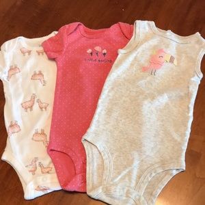 Just One You by Carters size 6months onesies adorable motifs. Like New Condition